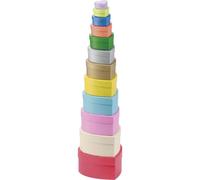 [3309] folia Lot de 12 boîtes cadeau "Coeur" empilables, tailles/couleurs ass...