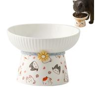 330ml Elevated Cat Food Bowl, Tilted Feeding Bowls, Modern Cat Bowl Design, Elevated Pet Bowl,Tilted Design Pet Bowl, Ceramic Feeding Dish for Small Dog, Fat Faced Cat, Kitten