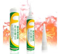 330ml Mastic Refractaire,Colle Refractaire,Colle Haute Temperature Four,Résistante jusqu’à 1580°C, Idéal pour les cheminées,poêles,écrans thermiques,fours