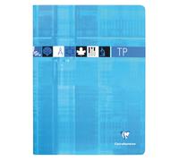 Cahier Travaux Pratiques piqué 24x32cm 80 pages grands carreaux + uni Couleur aléatoire - Assortis