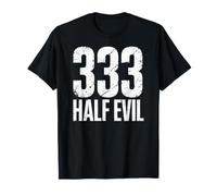 333 Half Evil Funny Dark Humour Alt Esthétique T-Shirt