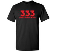 333 Only HLF Evil T-T-Shirts à Manches Courtes Father's Mother's Day Tee Vintage Gift for Men Women(X-Large)