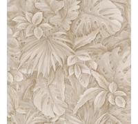 33307 - Papier Peint Beige Galerie Feuilles De Jungle Eden