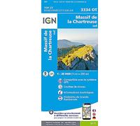 IGN – Carte topographique – Massif Chartreuse Sud – 1:25 000 – n°3334 OT