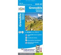 IGN Carte Top 25 3335OT Grenoble Chamrousse Belledonne – 1:25 000 – Broché