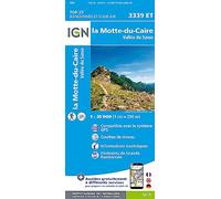 IGN – Carte topographique 3339ET La Motte-du-Caire / Vallée du Sasse – Recto – Taille unique