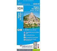 IGN Digne-Les-Bains.Sisteron.Les Mées - Carte topographique Taille unique