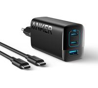 335 67W USB C Charger,High Performance Power Supply with PIQ 3.0,3-Port Fast Charger,PD for iPhone 16/15/14,MacBook Pro,iPad,Galaxy,Pixel and More (USB C Cable)
