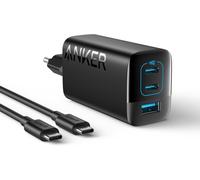 335 67W USB C Charger,High Performance Power Supply with PIQ 3.0,3 Port Fast Charger,PD for iPhone 16/15/14,MacBook Pro,iPad,Galaxy,Pixel and Others (USB C Cable)
