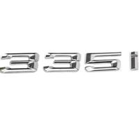 335i Emblème Decal Car Numéro Derrière Lettre Autocollant Zinc Badge Style 3D Convient pour BMW 335i Car Model Argent