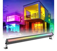 336 Étanche Barre LED RGBW Wallwasher, 120W Jeux de Lumiere Soiree Professionnel Lumiere DJ Disco Ambiance D'éclairage de Scène pour Fete Effets