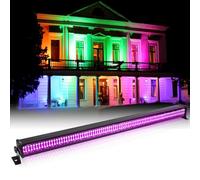 336 LED Barre Wallwasher, 120W U`King RGBW Lumière de Scène Console, Stroboscope Effet Tempête Chapiteau Projecteurs pour Scène Bar DJ Soiree Fête Disco Éclairage Mariage, 1 pièce