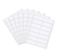 336 Pièces Petite Étiquette Autocollante, Autocollant Rectangle Blanc Petite Étiquettes de Dossier Autocollants Vierges pour Bureau, Maison, Magasins, École, Cuisine - 3,8x1,3cm