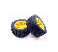 3368-P007 2 Pneus + Jantes Arrières Pour Monster Truck Haiboxing X-Missile-Amewi