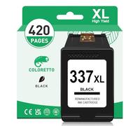 337 XL Cartouche pour HP 337 Noir OfficeJet H470 K7100 K7108 100 150 6300