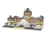 3377 pièces Paris Musée du Louvre Modèle 3D Blocs de construction Architecture mondiale Mini bricolage Diamant Micro Blocs Briques Jouets pour enfants