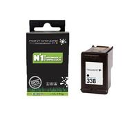 338 Noir- Grande capacité Marque Francaise POINT D'ENCRE pour Imprimantes compatibles HP 338/443