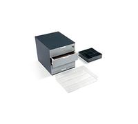 338558 coffee point module de rangement 4 tiroirs pour espace café et thé gris anthracite 29,2 x 35,6 x 28 cm