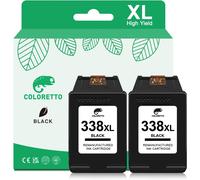338XL Remanufactured Ink Cartridges for HP 338 XL Photosmart C3180 B8350 2605 2610 2710 Deskjet 460 5740 6520 Officejet H470 100 150 6210 6213 7210 PSC 1600 cm 1610 Printer