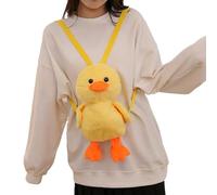 33cm petit canard jaune dessin animé en peluche sac à dos, Kawaii peluche Animal canard sac, dessin animé mignon cartable doux filles enfants cadeaux