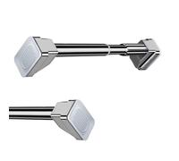 33mm Tringle Rideau Sans Percage Extensible, Tringle À Rideau De Douche Réglable, 360-450cm 410-500cm Tringle Rideau Sans Percage Pour Salle De Bain, Fenêtre, Penderie(Acier inoxydable,70-120CM)