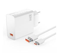 33W Chargeur Rapide pour Xiaomi Redmi 15 15C Note 14 13 12 11s 11 10s 10 4G/5G, 10/9/Pad Pro, Mi 10T 11i 11 Lite/NE, POCO M7 C85 M5s X5, M2/F2/X3/M4 Pro, Pad 5/6, avec câble de Charge 1.5M
