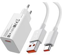 33w Fast Charger With Usb C Cable 1m For Redmi Note 14, Turbo Charger For Xiaomi 11 Lite/10t/10t Lite/For Redmi Note 13/Note 12/11/10 Pro/13x/Poco X5/M5s/ X3/Nfc/F3/M4 Pro/14c/Pad 6/5