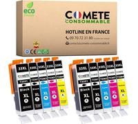 33XL Pack de 10 Cartouches d'encre Compatibles avec EPSON 33 XL Orange T33XL 33XL pour Cartouche Epson 33 pour imprimante EPSON Expression Premium XP530 XP540 XP630 XP635 XP640 XP645 XP7100