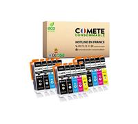 COMETE CONSOMMABLE 33XL Pack de 15 Cartouche d'encre compatibles avec EPSON 33XL T33- T3365 = T3351 + T3361 + T3362 + T3363 T3364 / 3 Noir + 3 Photo Noir + 3 Cyan + 3 Magenta + 3 Jaune Noir G