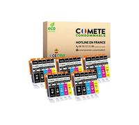 COMETE CONSOMMABLE 33XL Pack de 25 Cartouche d'encre compatibles avec EPSON 33XL T33- T3365 = T3351 + T3361 + T3362 + T3363 T3364 / 5 Noir + 5 Photo Noir + 5 Cyan + 5 Magenta + 5 Jaune Noir G