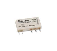 Relais circuit imprimé 1rt 6a 12v dc version sensible, matériau des contacts agni, faible épaisseur de 5mm, embrochable sur support série 93