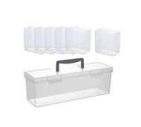 (34.5x9.4x12cm,Black Handle)Spaghetti Food Storage Box Food Containers with Lids for Fridge Beans Fruits Black Handle