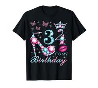 34 C'est Mon Anniversaire 34 Ans C'est ma 34e fête d'anniversaire T-Shirt