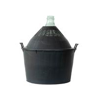 34 l bouteille ballon à col étroit, verre, ouverture : couvercle à emboîtement