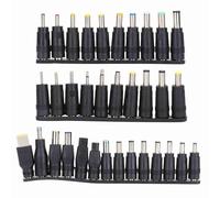 34 pièces de connecteurs d’Alimentation CC 5,5 mm x 2,1 mm, Adaptateur Universel pour Ordinateur Portable, Tailles Assorties compatibles avec,