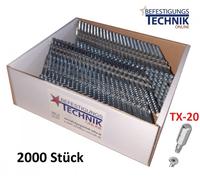 34° Vis à clous 2,8x65mm galvanisé Clous en bande TX20 pour cloueur en bande Hikoki NR1890DBCL Tjep 2,