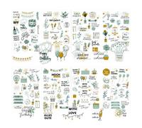 340 Gommette Anniversaire,Joyeux Anniversaire Autocollants pour Livre d'or D'anniversaire Sticker Décoration Aniversaire Autocollants DIY Craft Art Décoration pour Scrapbooking