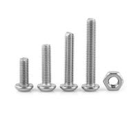 340 Pièces Kit de Vis et Écrous M3 en Acier Inoxydable 304, Tête | Résistance à Corrosion, Limite le Desserrage sous Vibrations, Usage Extérieur et Bois, Couleur Blanc