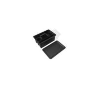 Weber Works 3400128 Panier de rangement portable, en 2 parties, utilisable sur table latérale, convient pour les modèles ardoise de 76 cm et Spirit (2025) Noir