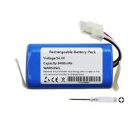 3400mAh Rechargeable Aspirateur Robot Batterie pour Miele Scout RX1 RX1-SJQL0 Scout RX2 60 Scout RX3 60 Miele 9702922 Robotic Vacuum Cleaner 14.4V