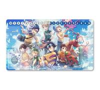 3404754 - Jeu de société Digimon TCG Playmat + sac de protection gratuit Digimon Tapis de jeu TCG Card Game Tapis de souris Tapis de table Taille 60 x 35 cm, Compatible avec Digimon MTG TCG CCG YGO