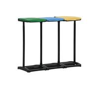 340989 Afvalzakstandaards met deksel 240-330 L PP meerkleurig340989