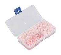 340pcs perles de quartz rose naturel, perles de quartz rose perles de pierres précieuses perles de cristal perles rondes en vrac pour la fabrication de bijoux 4 tailles