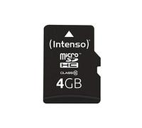 Intenso Carte mémoire micro SDHC 3413450 4 Go Classe 10 Noir