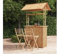 vidaXL Mobilier de bar 341741 – 3 pièces en bambou