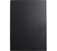 34247c Carnet Cousu Goldline - 64 Feuilles Papier Dessin Blanc - A6 10,5x14,8 Cm 140g - Format Portrait - Couverture Rigide Noire Imitation Toile