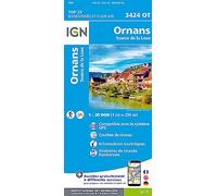 IGN - Ornans-Source De La Loue - Carte topographique - Taille unique