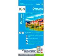 IGN – Carte topographique Ornans - Source de la Loue – Échelle 1:25 000 – Broché