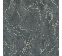 34257 - Textures Urbaines Graphiques Noir Argent Galerie Papier Peint