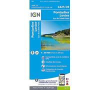 Collectif (IGN) – 3425OT Pontarlier Levier Lac de Saint-Point – Carte 1:25 000 – Broché